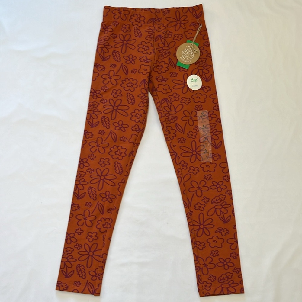 Girls Capri Leggings Flower Print Size 6/7